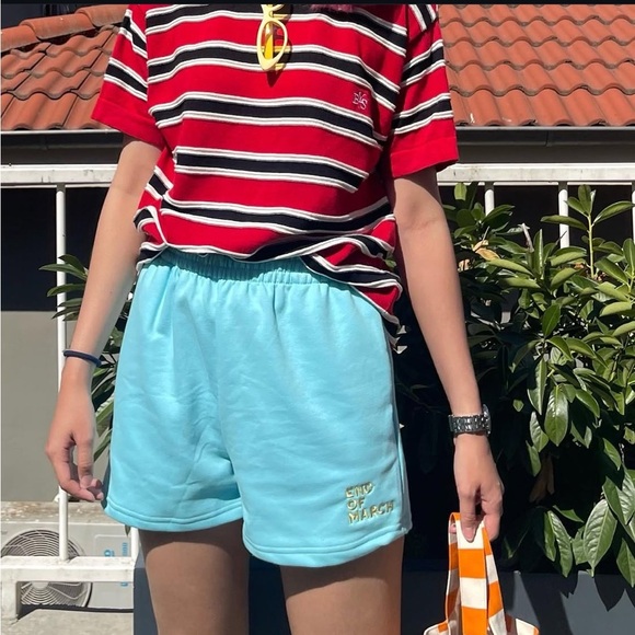 New End of March Baskin Cozy Minty Shorts - Picture 3 of 7